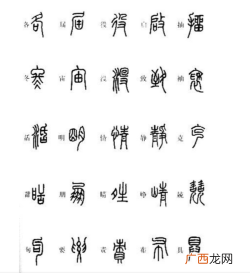 如何识别小篆,篆体字怎么识别？