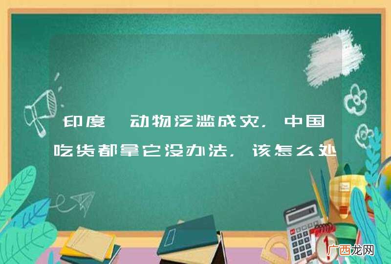印度一动物泛滥成灾,中国吃货都拿它没办法,该怎么处理?