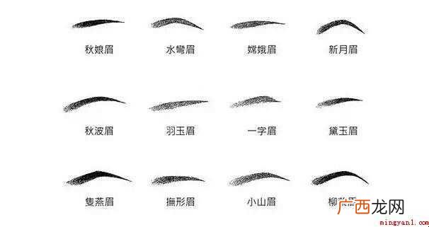 眉形有哪几种