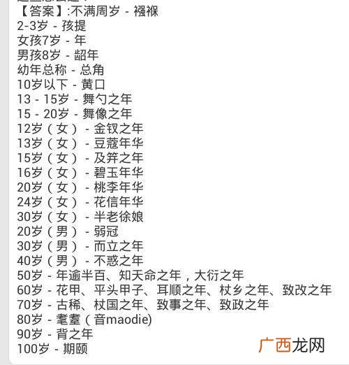 80-90岁叫什么,形容十三四岁用”豆蔻”那形容十六，七，八岁能用什么呢？