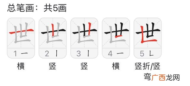 “世”笔画怎么写一共几笔,世纪笔画？