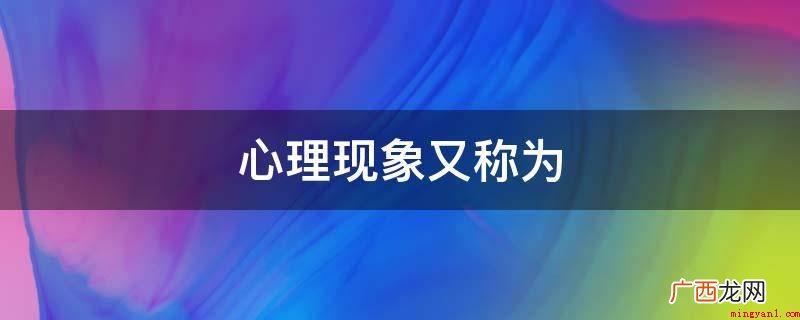心理活动描写过程即是信念过程 心理现象又称为