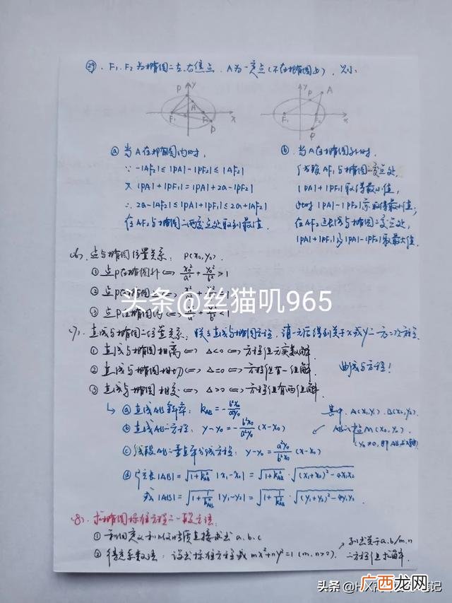 关于椭圆的第一定义和第二定义,高中数学椭圆有什么知识点？