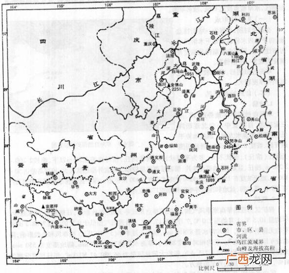 乌江流经哪些地方,乌江流经示意图？