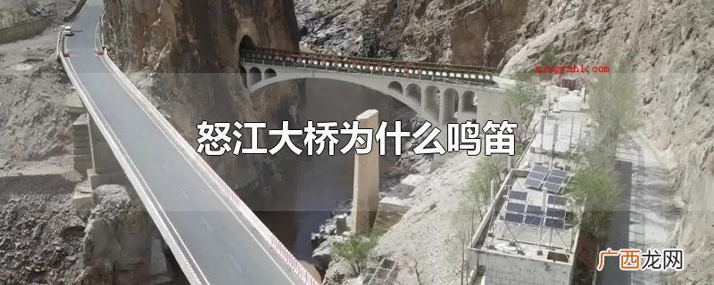 车子经过怒江大桥会鸣笛是为了更好地向桥墩里的战士职业致敬 怒江大桥为什么鸣笛