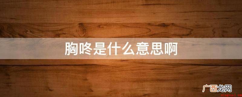 “胸咚”是女孩忽然用两手围攻男生的胸部,发出“咚”的一声 胸咚是什么意思啊