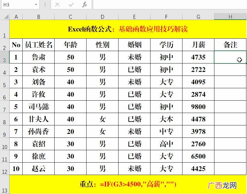 文员要用的excel函数大全 办公室文员必备函数公式