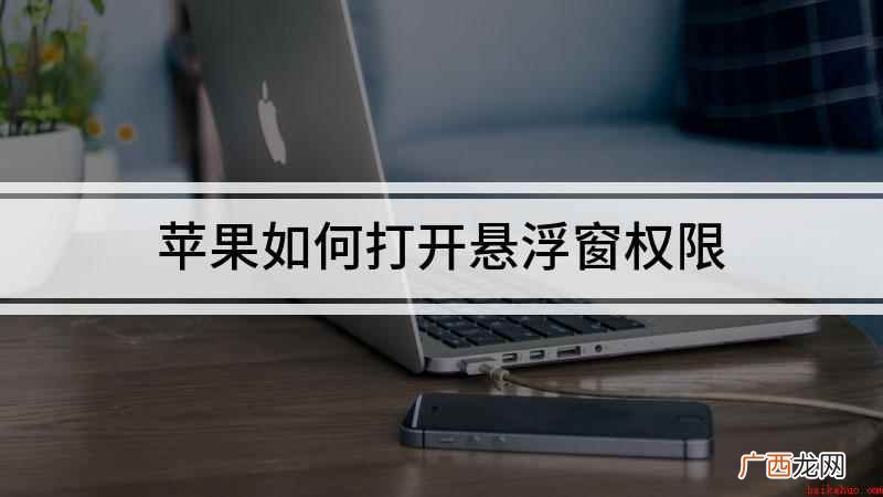 苹果如何打开悬浮窗权限