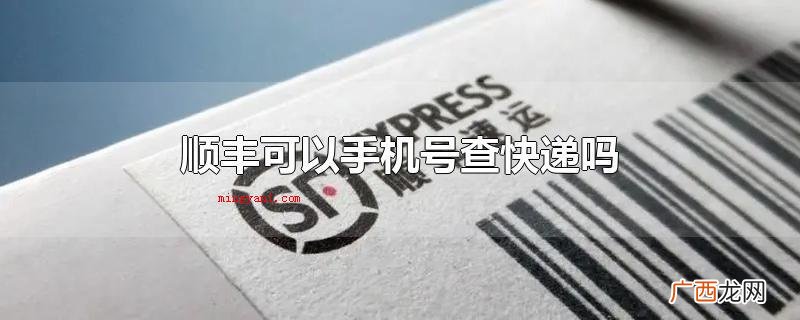 顺丰快递可以手机号查快递,前提条件是已注册为会员 顺丰可以手机号查快递吗