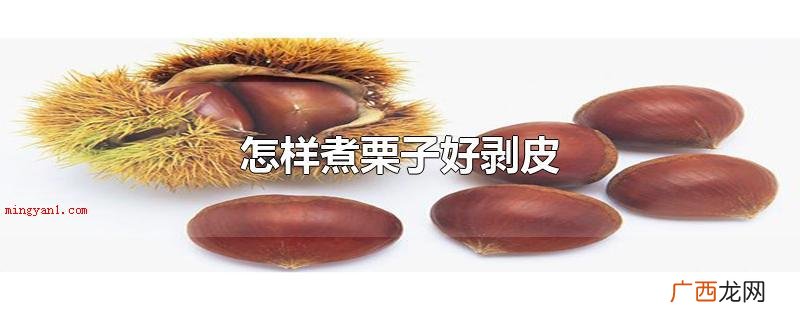 用电饭锅、压力锅或是微波炉加热煮栗子比较好剥皮 怎样煮栗子好剥皮