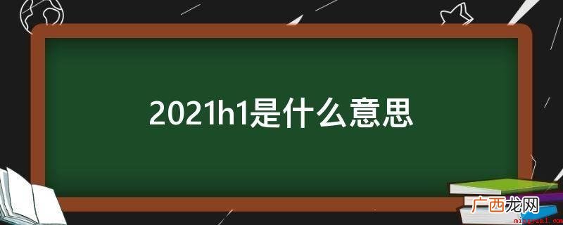 2021h1的意思是什么 2021h1是什么意思