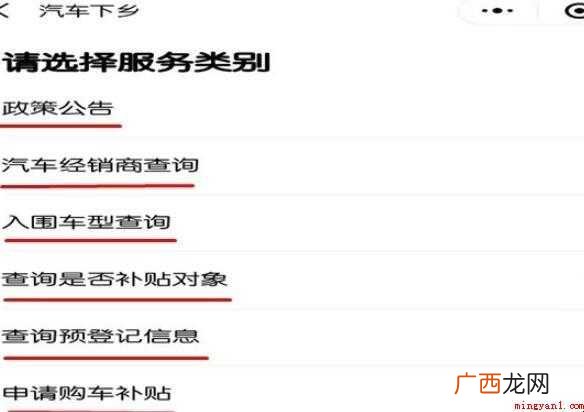 汽车下乡补贴怎么查询