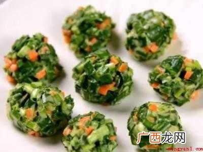 韭菜丸子的制作方法与过程