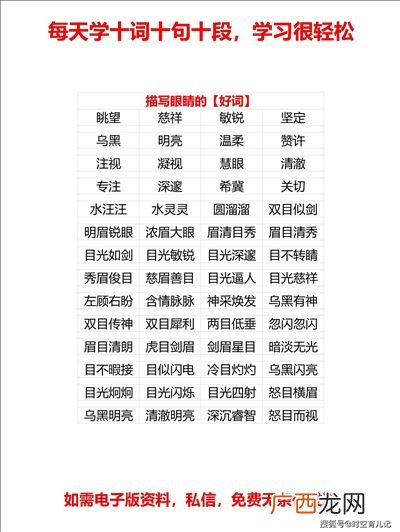 形容眼睛的词语有哪些,怎样形容只顾眼前利益？