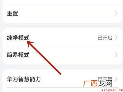 华为公司P40中关闭纯粹模式的实际操作步骤 怎么关闭纯净模式
