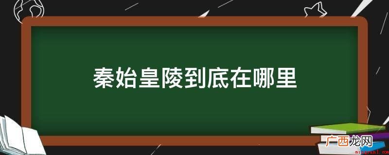中国历史上第一座经营规模巨大,设计方案健全的君王陵墓 秦始皇陵到底在哪里