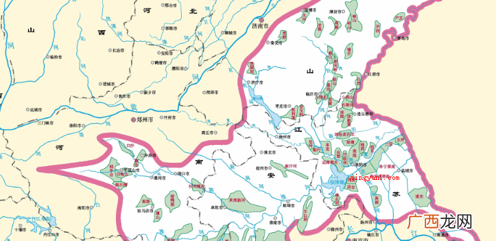 河南南边桐柏山峰顶超白顶西北侧河谷和终点站在江苏省扬州市三江 淮河起源地和终点分别是哪里?