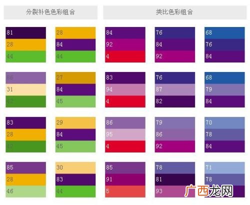 紫色和什么颜色搭配好看,紫色字配什么底色？
