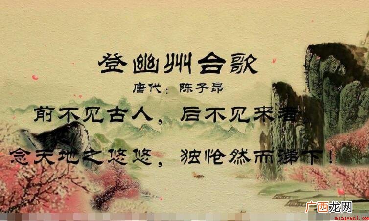 念天地之悠悠独怆然而涕下的意思是什么