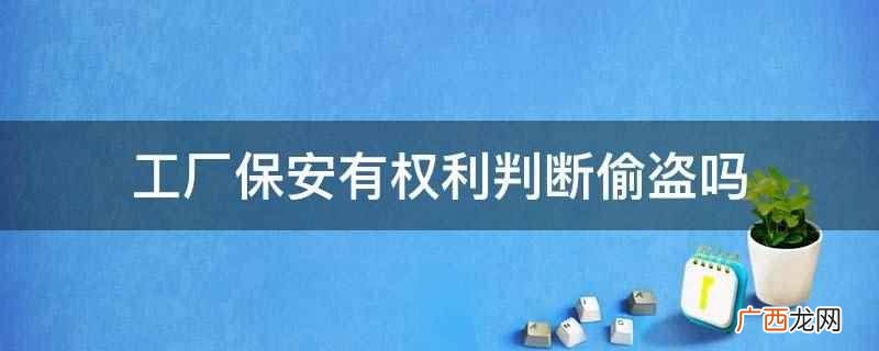 工厂保安没有权利判断偷盗,搜查会侵犯他人隐私权 工厂保安有权利判断偷盗吗