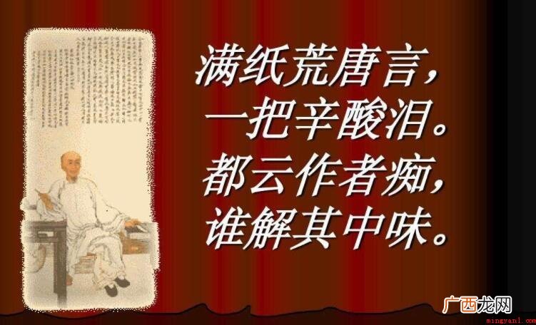 一把辛酸泪的上一句是什么