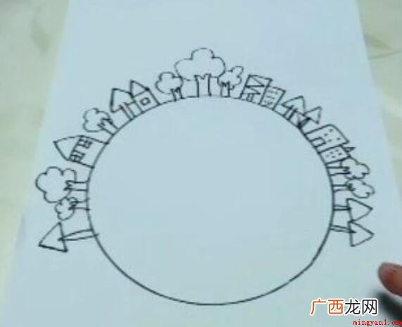 The World Earth Day 全球地球上日保护地 保护地球简笔画怎么画