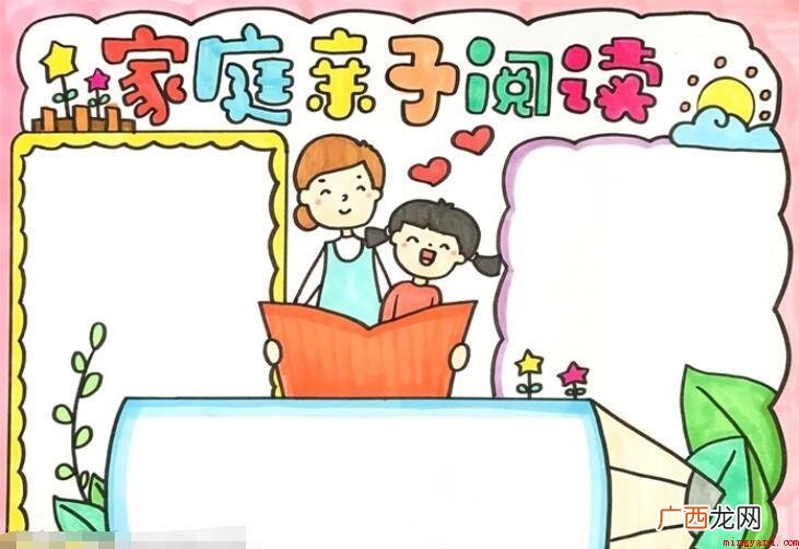 家庭亲子阅读手抄报怎么画