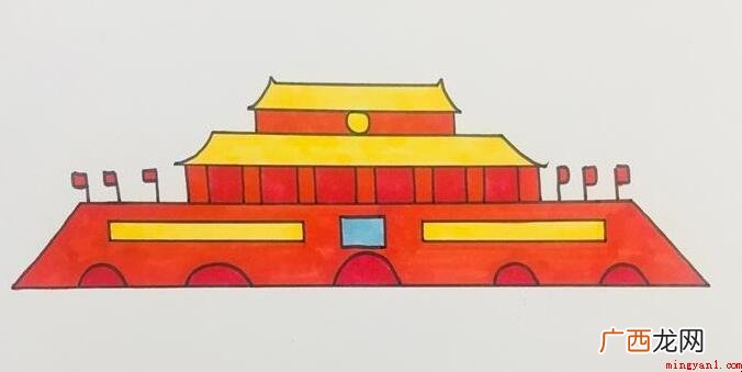 天安门如何涂色?_家居频道 天安门怎么涂色