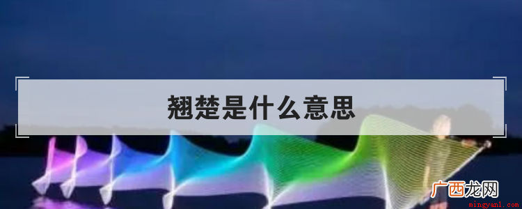 翘楚是什么意思详细内容介绍 翘楚是什么意思