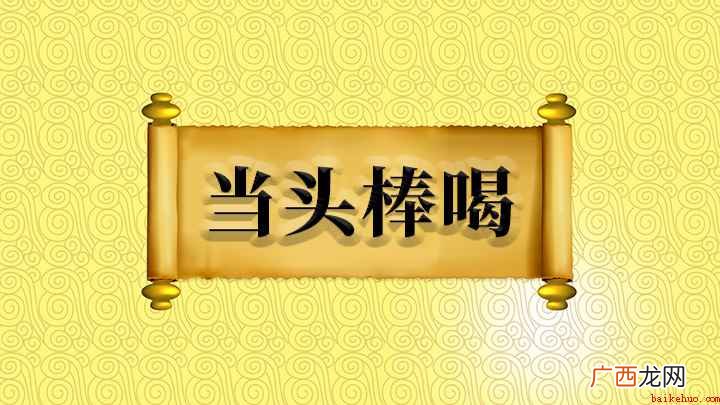 成语是【当头棒喝】;佛教禅宗和尚接待 当头棒喝什么意思