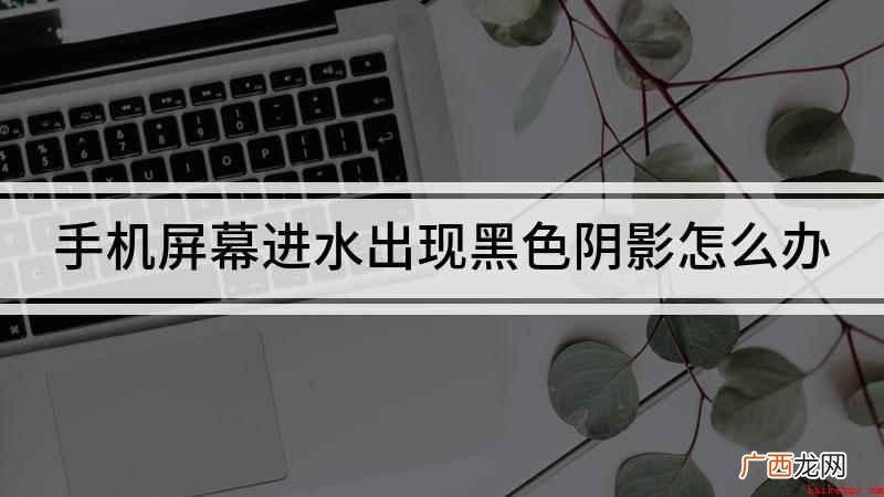 手机屏幕出现黑色阴影怎么办 手机屏幕进水出现黑色阴影怎么办