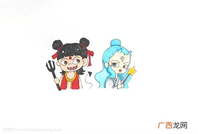 哪吒敖丙怎么画,哪吒和敖丙的cp日常漫画？