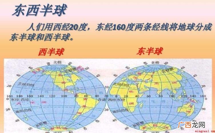 东半球和西半球的划分界线是什么
