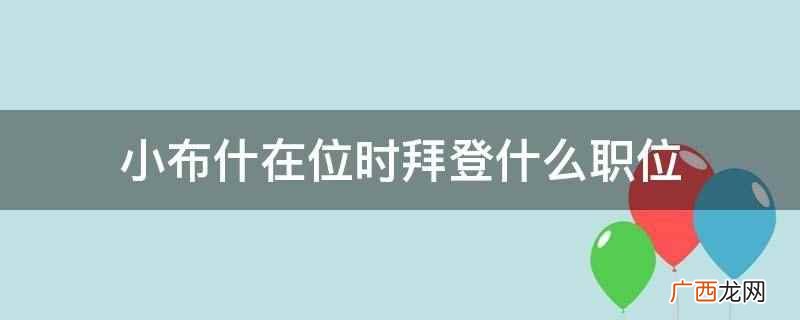 小布什在位时拜登是民主党参议员 小布什在位时拜登什么职位