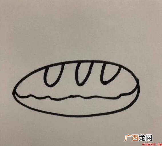面包简笔画怎么画? 面包简笔画怎么画