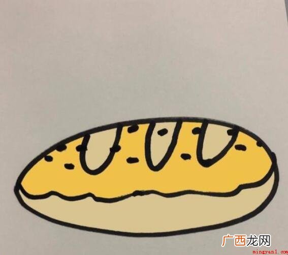 面包简笔画怎么画? 面包简笔画怎么画