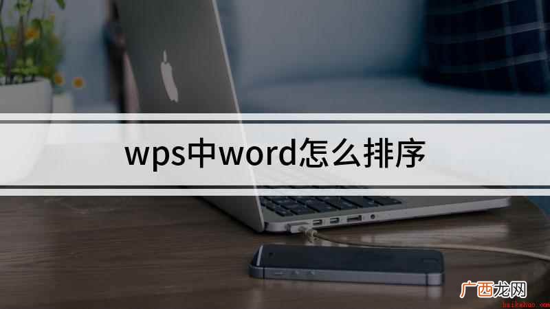 word文档,在文档中,可以看到一个已经输入数字的表格 wps中word怎么排序