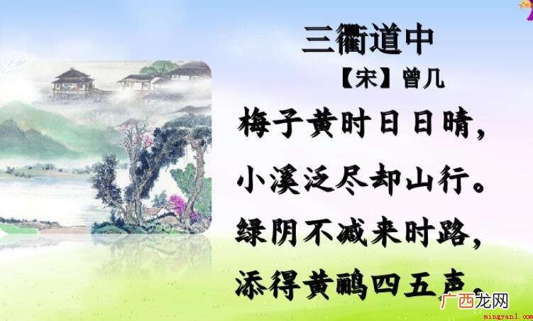 《三衢道中》是什么体裁