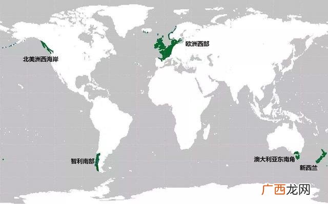 世界上哪些国家是温带海洋性气候,温带海洋性气候分布在欧洲哪些地方？
