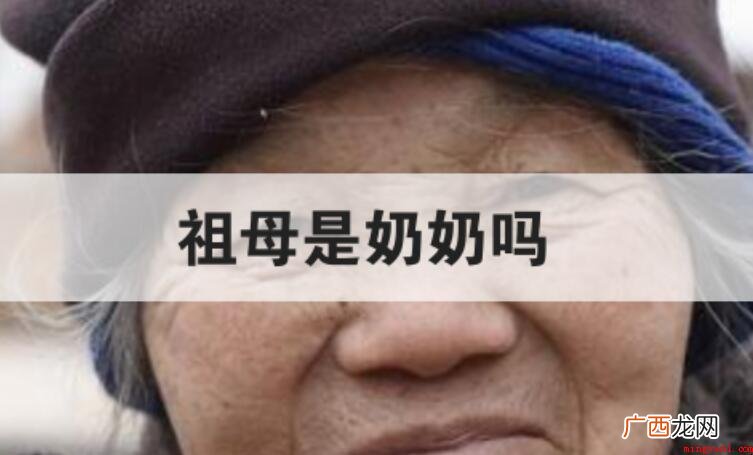 关于祖母是否是奶奶的全部内容 祖母是奶奶吗