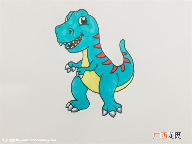 怎么画霸王龙,霸王龙简笔画幼儿入门？