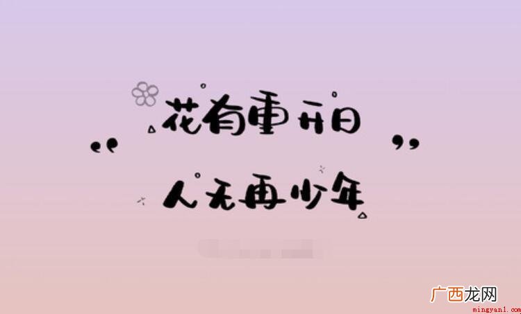 人无再少年的经典句子有哪些