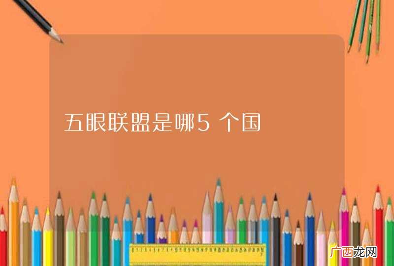 五眼联盟是哪5个国