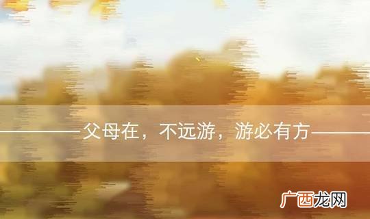 父母在不远游下一句,父母在，不远行。的全文是什么？