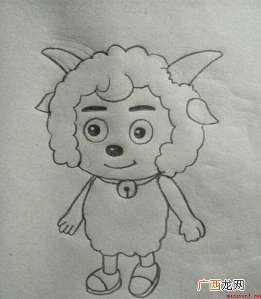 喜羊羊简笔画怎么画 画法简介 喜羊羊简笔画怎么画