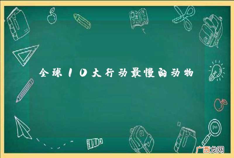全球10大行动最慢的动物