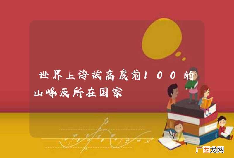 世界上海拔高度前100的山峰及所在国家