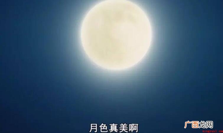 今晚月色真美下一句是什么