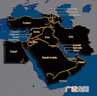 中东地理位置,阿拉伯国家都包括哪些国家？