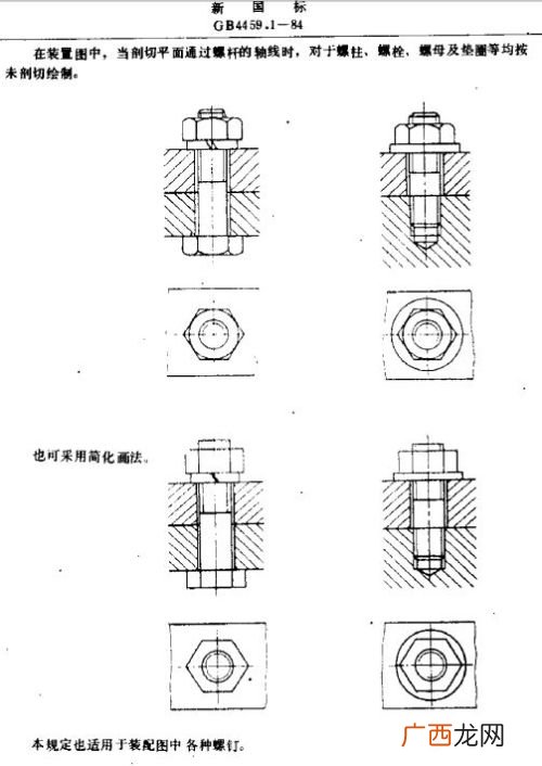 机械制图螺纹画法,机械制图中不可见螺纹的标准画法怎么画？